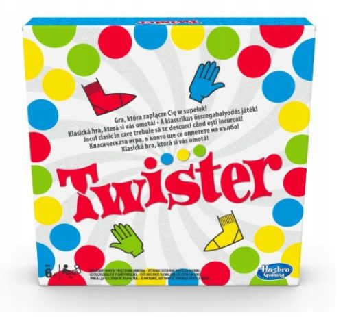 Twister társasjáték - angol nyelvű táblával - Hasbro