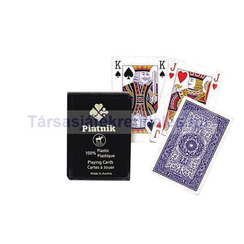 Piatnik plasztik póker kártya normál index, 1*55 lapos