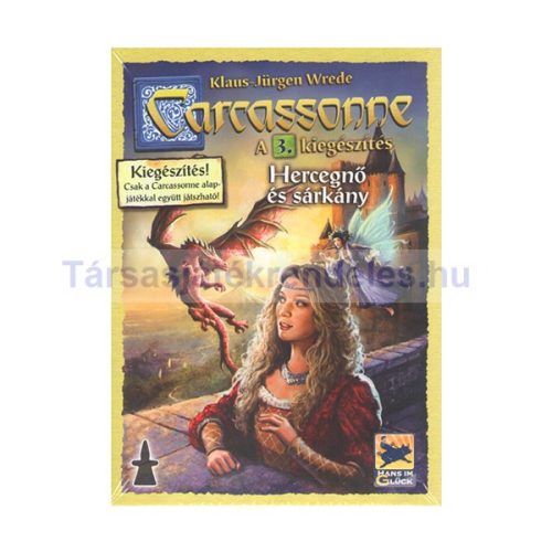 Carcassonne 3. kiegészítő - A Hercegnő és a sárkány kiegészítés a Carcassonne társasjátékhoz