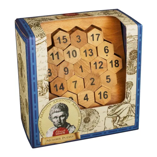 Nagy Elmék - Arisztotelész Számok Professor Puzzle ördöglakat