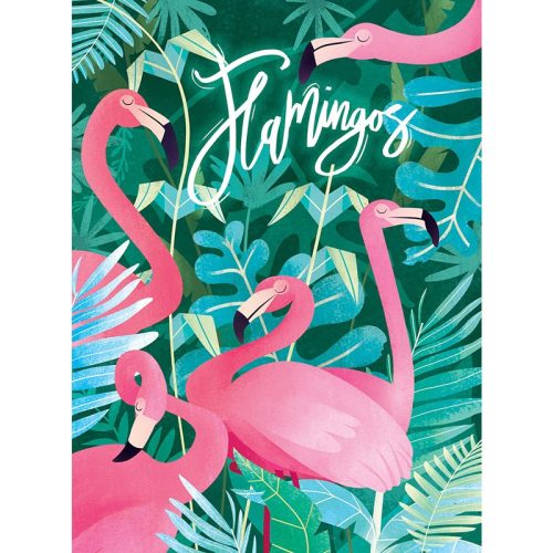 Puzzle 500 db-os - Fantastic Animals: Flamingók - Clementoni 35067
