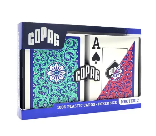 COPAG 1546 - GREEN/RED/BLUE - PKJ dupla póker - NEOTERIC