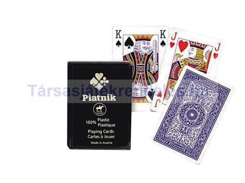 Piatnik plasztik póker kártya normál index, 1*55 lapos