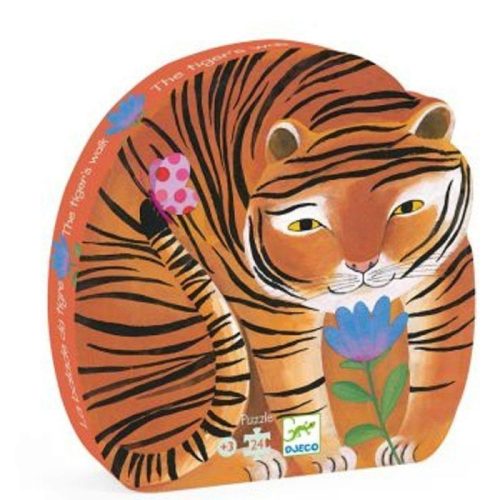 Tigris dobozos puzzle 24 db - os - The tiger's walk - Djeco