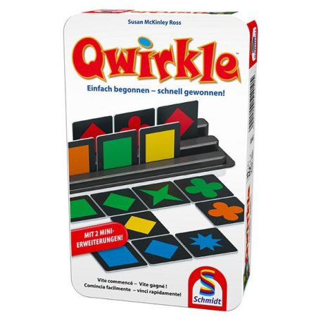 Qwirkle társasjáték - fémdobozos változat