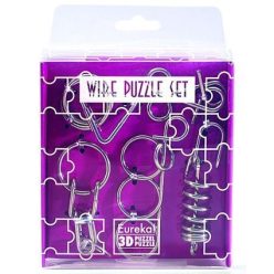 Mini Wire Puzzle Szett Lila - Cast - fém ördöglakat