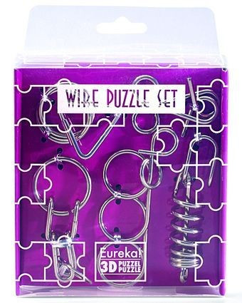 Mini Wire Puzzle Szett Lila - Cast - fém ördöglakat