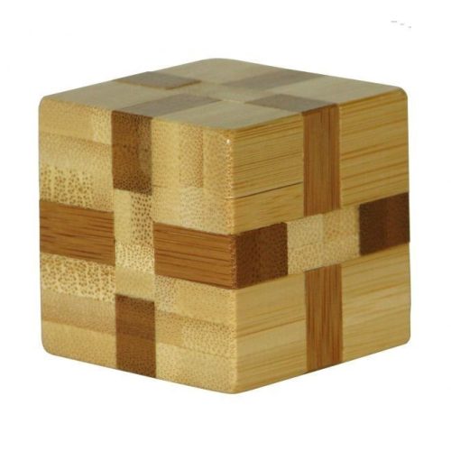 Cube - bambusz puzzle ördöglakat