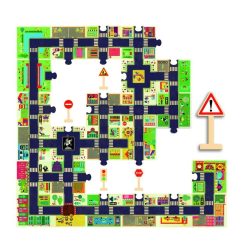 A város 24 db-os óriás puzzle - The city - Djeco