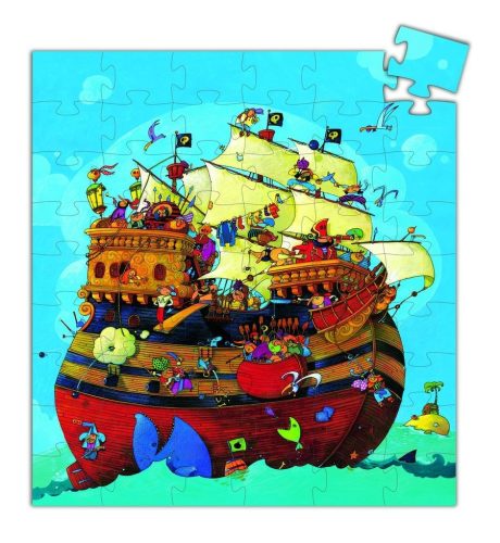 Barbarossa kapitány hajója, 54 db-os formadobozos puzzle - Barbarossa's boat - 54 pcs - Djeco