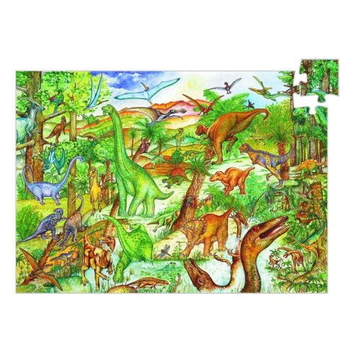 Djeco 100 db-os Megfigyeltető puzzle - Dinoszauruszok 07424