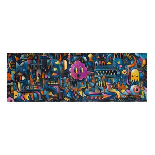 Szörny fal, 500 db-os művész puzzle - Monster Wall - 500 pcs - Djeco