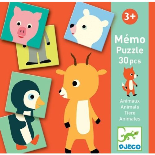 Állati párosító - Párosító memóri játék - Memo Animo-puzzle