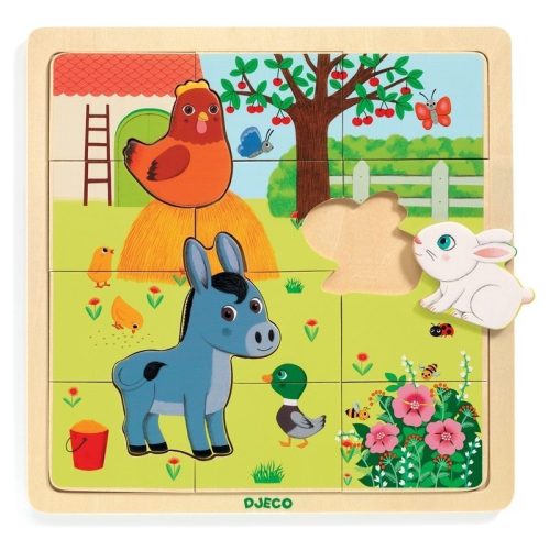 Háziállatos puzzle - Puzzle, formaillesztő - Puzzlo Farm