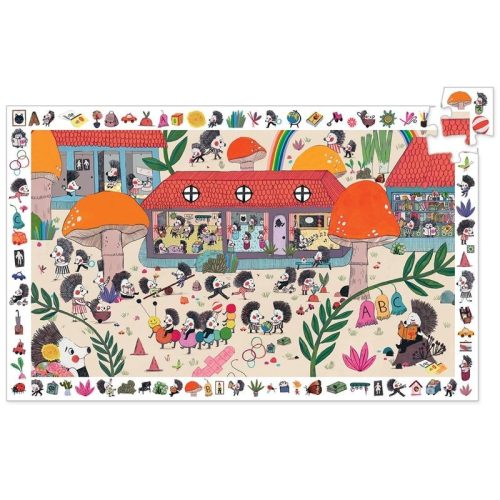 Süni suli - Megfigyelő puzzle 35 db - The hedgehog school - DJ07595