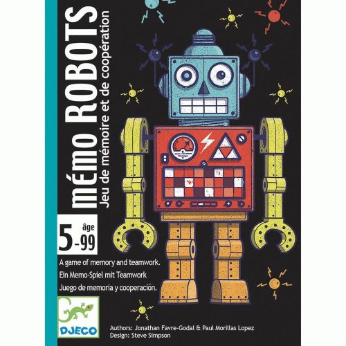 Mémo Robots - Robotok Kártyajáték - Djeco