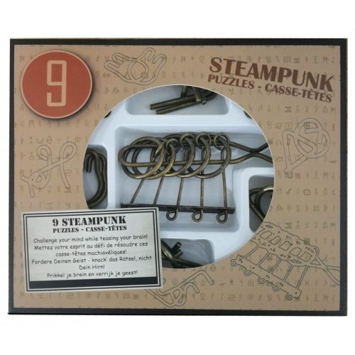 Steampunk Puzzle Set (9) - Barna ördöglakat