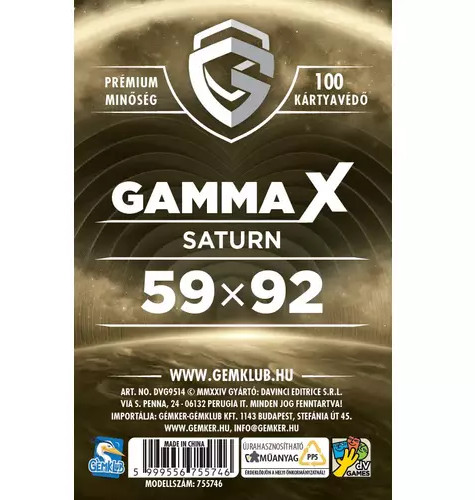 GK Gamma X - Saturn kártyavédő (59x92 mm)