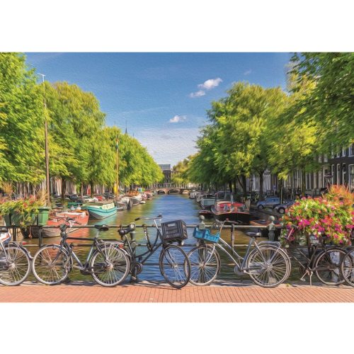 ART Puzzle 2000 db-os puzzle - Amsterdam Canal 5480