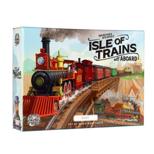 Isle of Trains All Aboard társasjáték, angol nyelvű