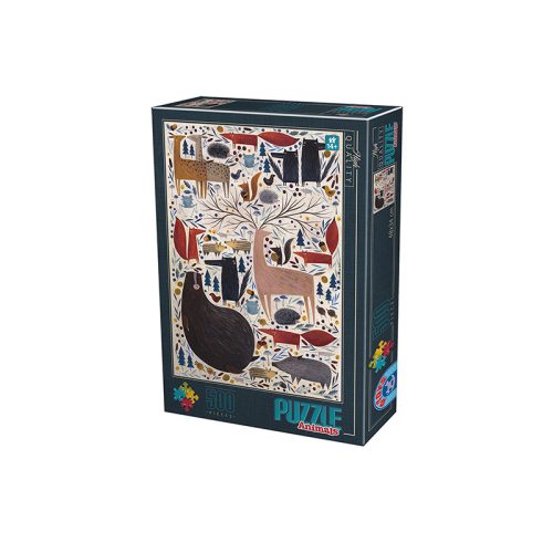 D-Toys 500 db-os puzzle - Kürti Andrea: Wild Animals - 75321