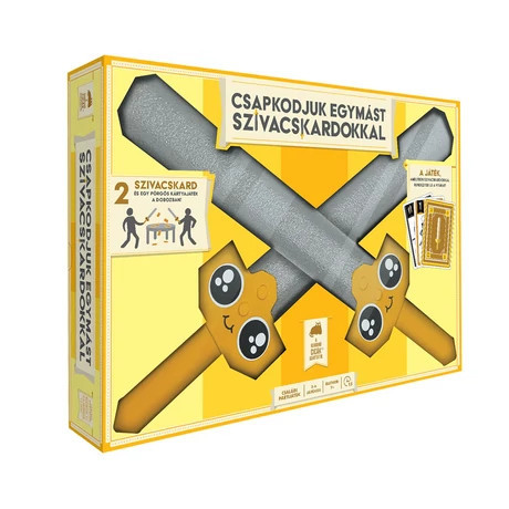 Csapkodjuk egymást szivacskardokkal társasjáték