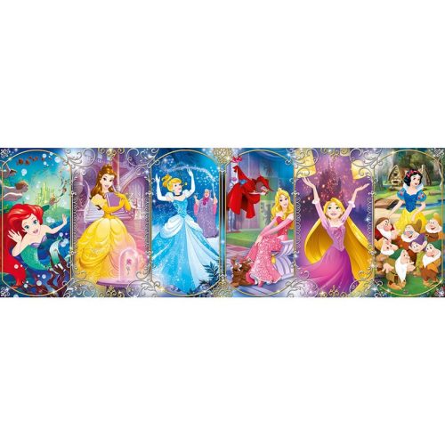 Puzzle 1000 db-os Panoráma - Disney hercegnők - Clementoni 39444