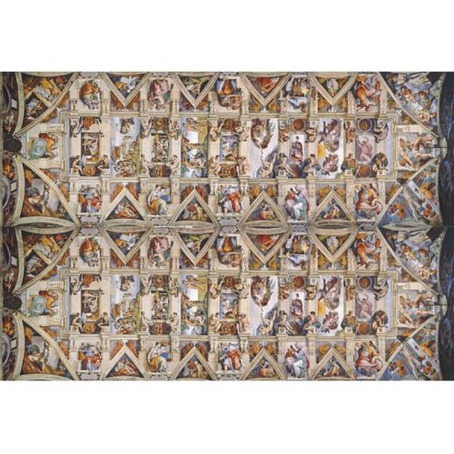 Puzzle 1000 db-os - Museum Collection - Michelangelo - Capella Sistina - Clementoni 39498