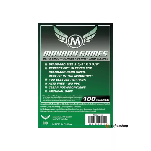 Mayday Games Ultra-Snug “Almost A Penny” kártyavédő 66,7 x 92 mm