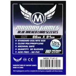  Mayday Games Kártyavédő kártyajátékokhoz (80 db-os csomag) 66 x 91 mm (kék hátlap)