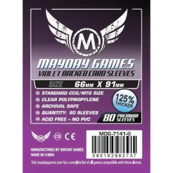   Mayday Games Kártyavédő kártyajátékokhoz (80 db-os csomag) 66 x 91 mm (lila hátlap)