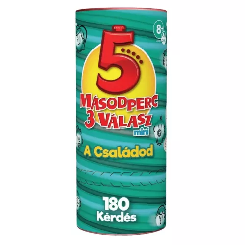5 másodperc, 3 válasz mini - A családod társasjáték