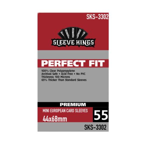 Sleeve Kings kártyavédő kártyajátékokhoz (55 db-os csomag) 44 x 68 mm