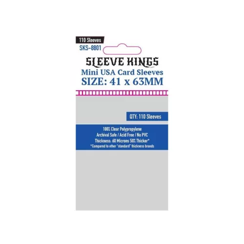 Sleeve Kings mini USA kártyavédő (110 db-os csomag) 41 x 63 mm