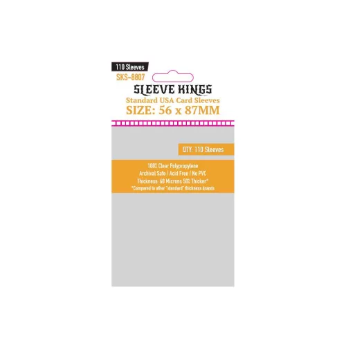 Sleeve Kings USA kártyavédő (110 db-os csomag) 56 x 87 mm