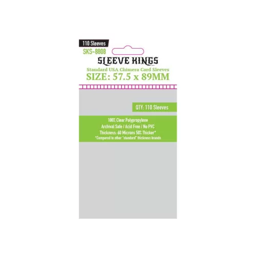 Sleeve Kings USA Chimera méretű kártyavédő (110 db-os csomag) 57.5 X 89 mm