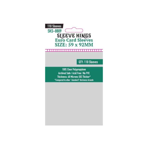 Sleeve Kings Euro kártyavédő (110 db-os csomag) 59 x 92 mm