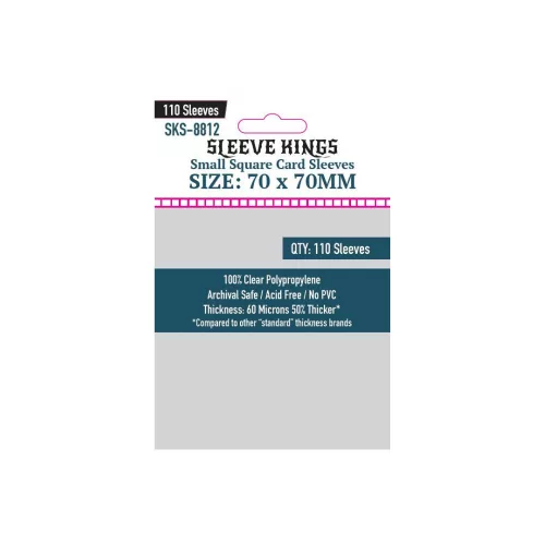 Sleeve Kings Kis négyzet kártyavédő (110 db-os csomag) 70 x 70 mm