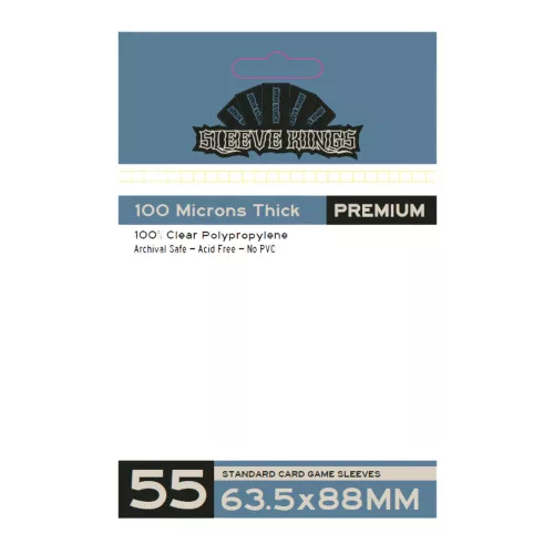 Sleeve Kings Standard kártyavédő (55 db-os csomag) 63.5 x 88 mm
