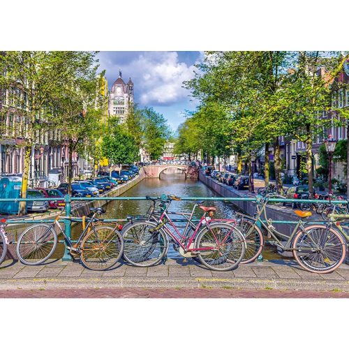 Puzzle 500 db-os - Biciklik Amszterdamban - Schmidt 58942