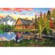 Puzzle 500 db-os - Fishing at the Lake - Schmidt 58371