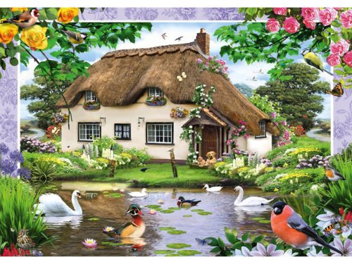 Puzzle 500 db-os - Romantikus vidéki ház - Schmidt 58974