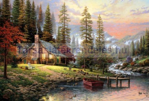 Puzzle 500 db-os-Békés menedék/Paceful Retreat-Thomas Kinkade-Schmidt (58455)