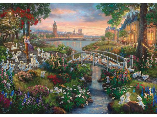 Puzzle 1000 db-os - 101 Kiskutya - Thomas Kinkade - Schmidt (59489)