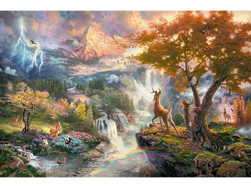 Puzzle 1000 db-os - Bambi - Thomas Kinkade - Schmidt 59486