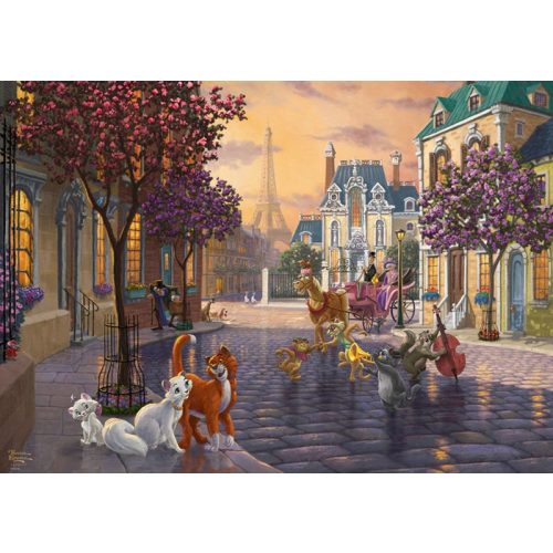 Puzzle 1000 db-os - Disney: Macskarisztokraták  - Thomas Kinkade - Schmidt 59690
