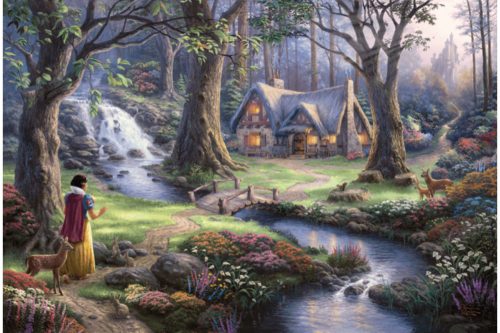 Puzzle 1000 db-os - Hófehérke felfedezi a kunyhót - Thomas Kinkade - Schmidt (59485)