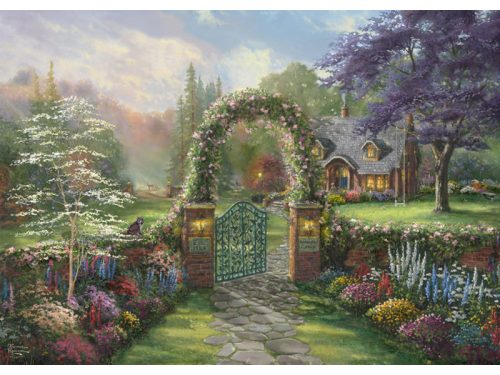 Puzzle 1000 db-os - Hummingbird Cottage - Thomas Kinkade - Schmidt 59940