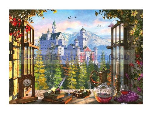 Puzzle 1000 db-os - Kilátás a meseszép kastélyra - Schmidt 58386