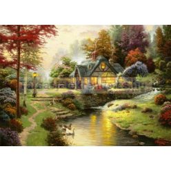   Puzzle 1000 db-os - Kunyhó a patakparton/Stillwater cottage - Schmidt (58464)